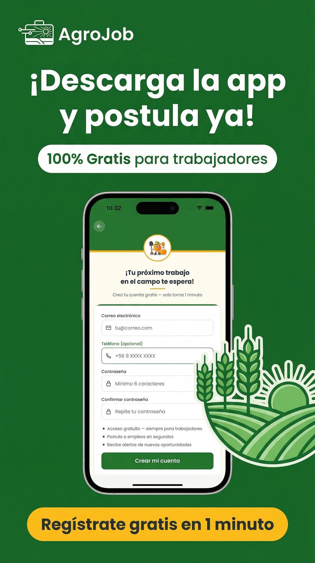 Sistema de match de AgroJob